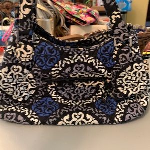 USED Vera Bradley Canterbury Cobalt Purse